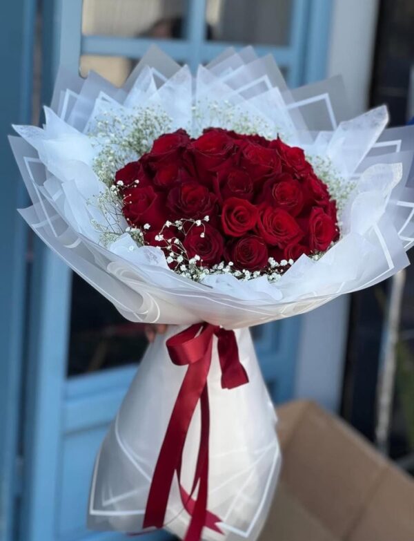 Scarlet Birthday Roses