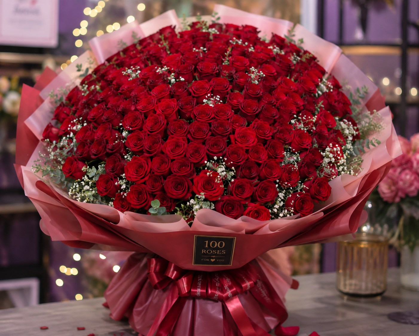 For you 100 Rose Bouquet