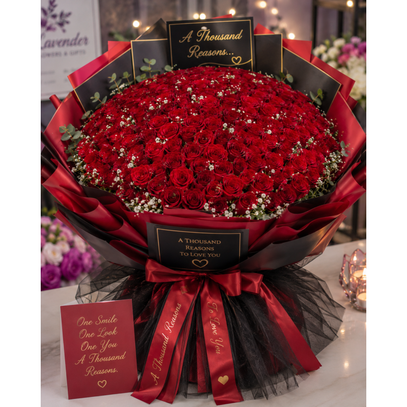 A Thousand Reasons Rose Bouquet