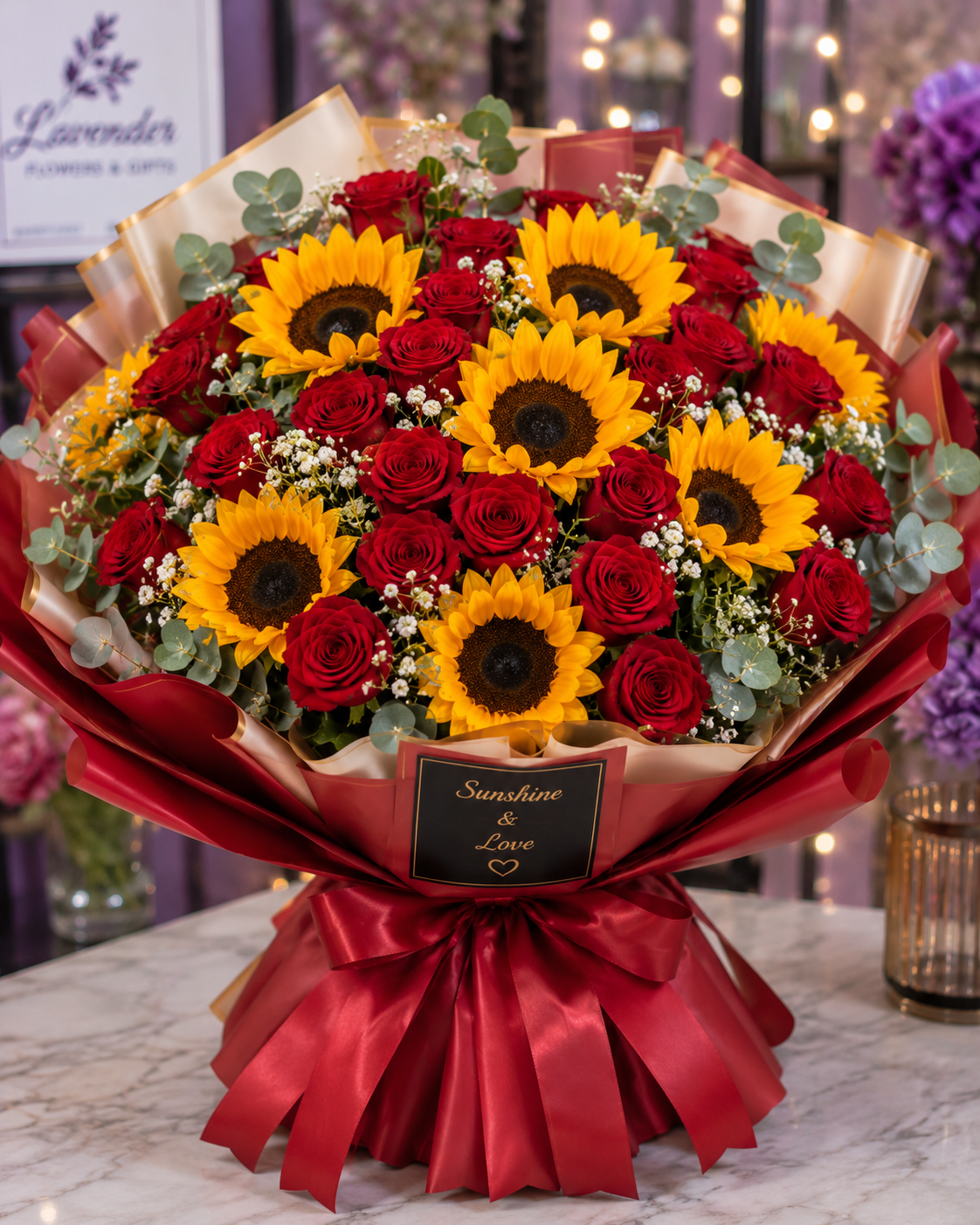 ChatGPT Image Aug 17, 2026, 09_35_06 PM My Sunshine - Sunflowers & Roses Bouquet