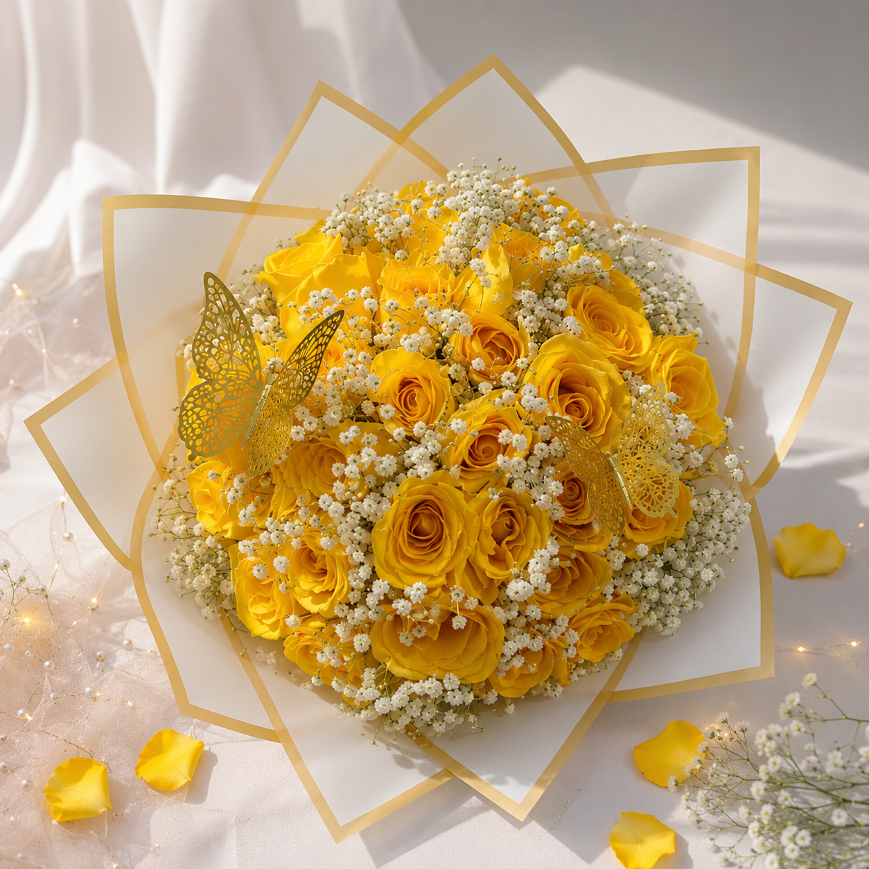 Sunshine – Yellow Rose Bouquet