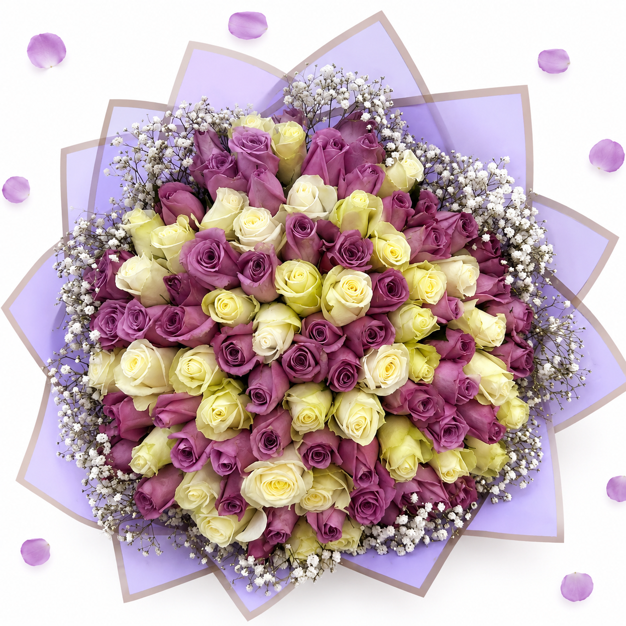 Mpenzi Purple Rose Bouquet