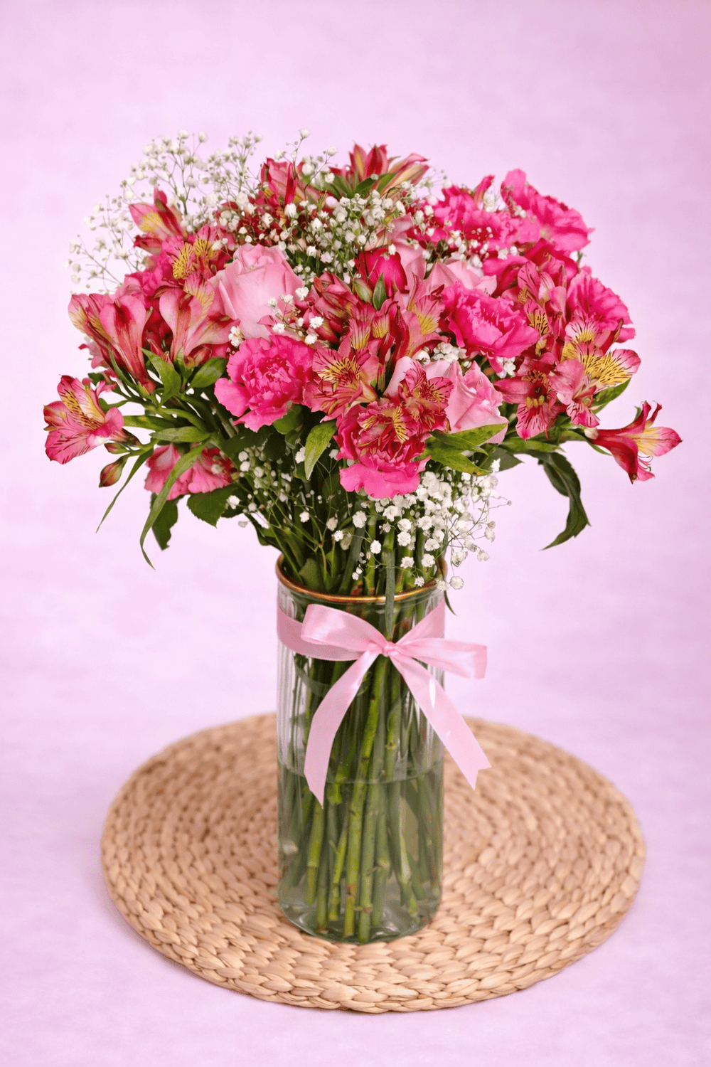 pink-radiance-roses-carnations-alstroemeria-vase-arrangement-1226948599.png Pink Radiance Vase Arrangement
