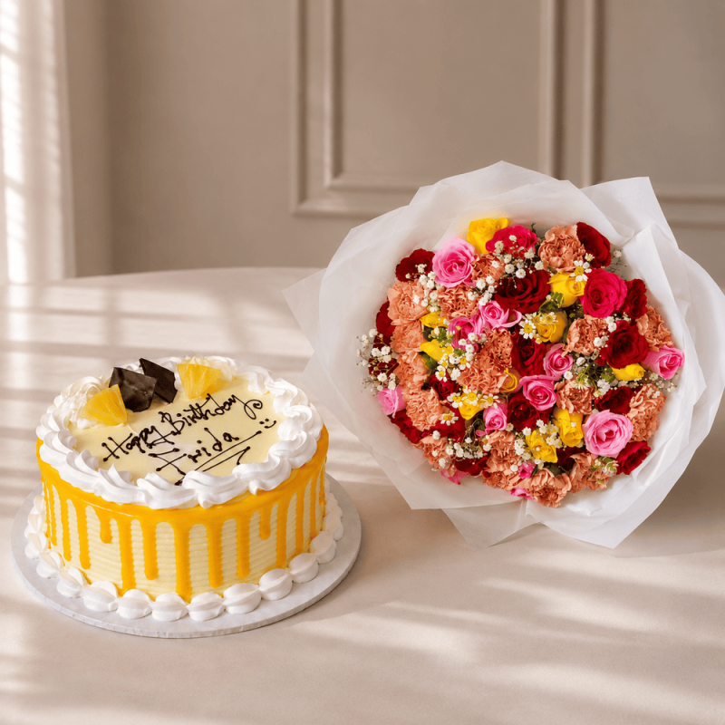 Mixed Birthday Blooms For Her
