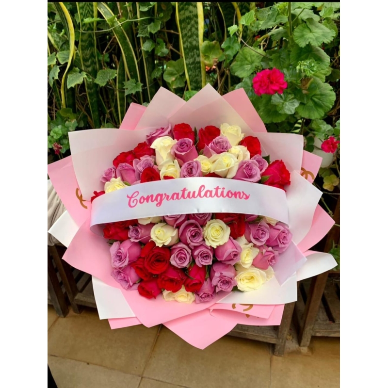 Graduation Mixed Flower Bouquet