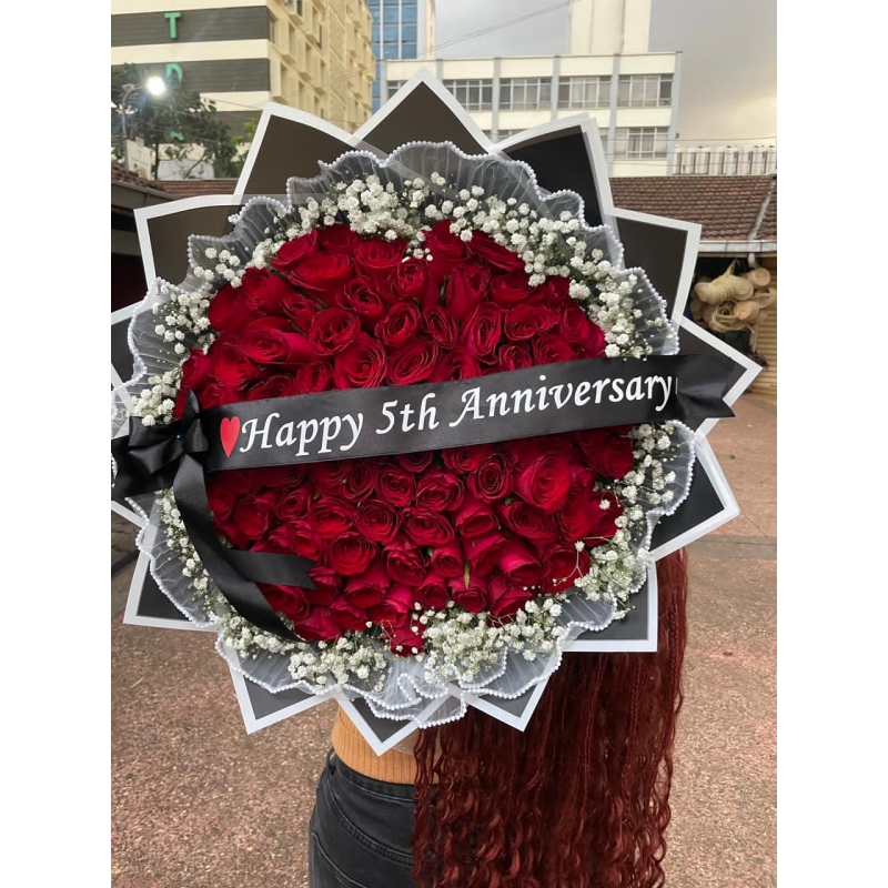 Anniversary Red Rose Bouquet in Nairobi